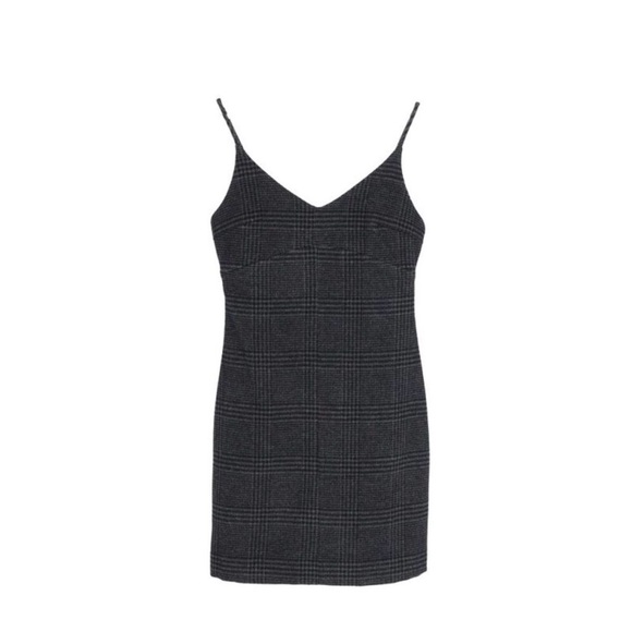 Ganni Woolside Wool Slip Dress Ebony Melange size 34 NWOT - Picture 3 of 7